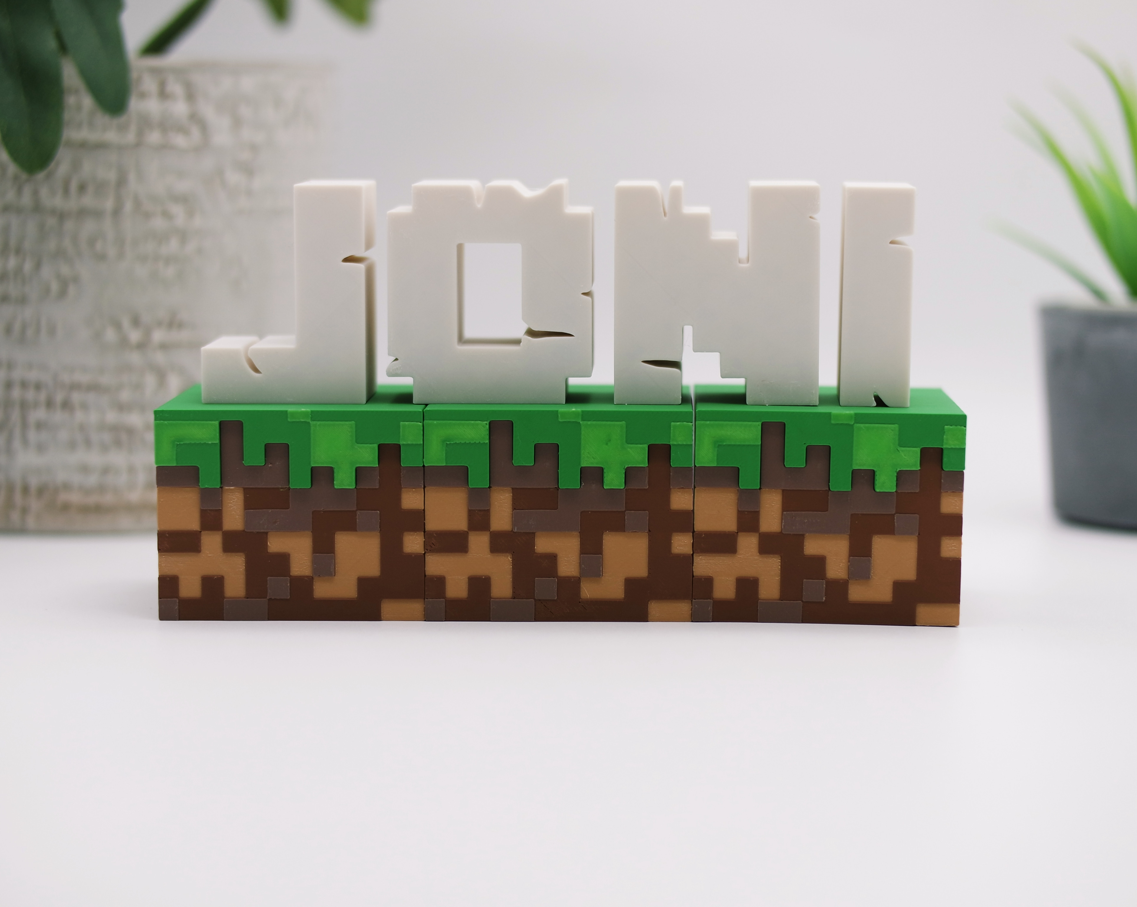 minecraft harfler mükemmel hediye hayranlar no mmu gereklidir by nils kal oyuncaklar oyunlar inek 3D print model - Mito3D