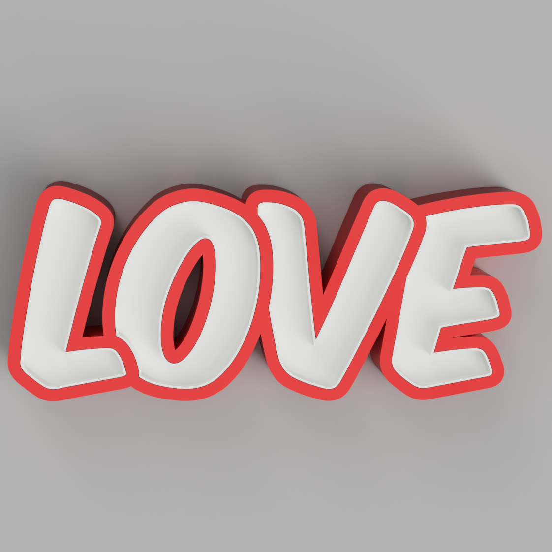 nameled love - led lamp by helderbernardo hobby & diy light box valentine nightlamp 3D print model - Mito3D