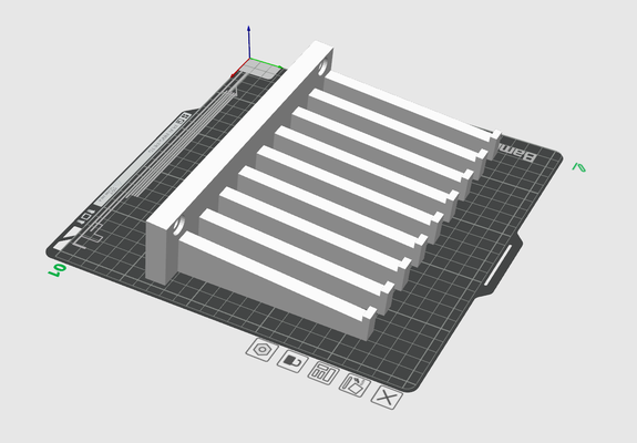 mauer montieren kamm by yakuza werkzeuge veranstalter kabel werkstatt wandhalterung 3d print model - Mito3D