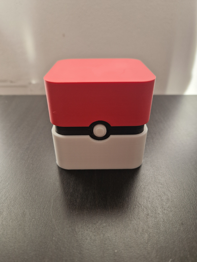 pok cube the boîte in balle style by barbare outils organisateurs poussée pokémon ultraball mégaballe pokecube organisateur 3d print model - Mito3D