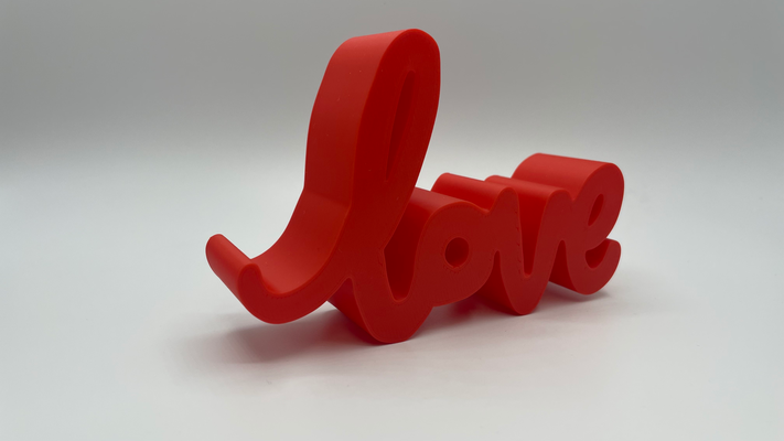 amor letras by fibales arte modelos decoración dia san valentin 3d print model - Mito3D