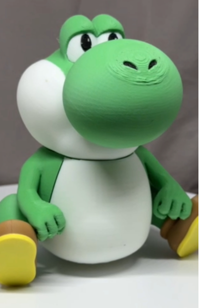 fat yoshi super mario rpg by tsmakers toys & games characters toy luigi video game gaming gamer prop decoration 3d print model - Mito3D