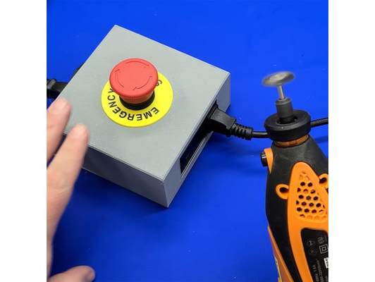 urgence arrêtez bouton module by fabricants écraser loisir diy électronique polymaker pla 39 arrêt 3dprinter lasers outils électroportatifs outil électrique 3d print model - Mito3D