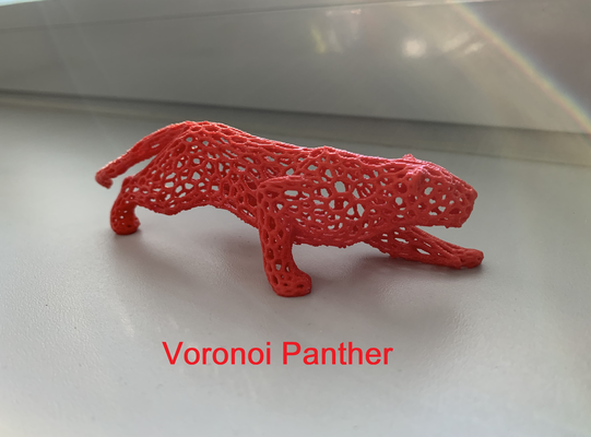 panther voronoi remixed by xeraj household decor animal 3d print model - Mito3D