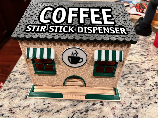 caffè agitare bastone dispenser casa by vicino domestico arredamento contenitore mescolando mixer conservazione bevanda carina stirstick negozio casa decorazione caffetteria scatola 3d print model - Mito3D