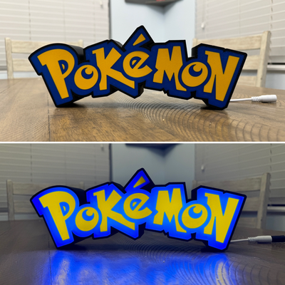 dürtmek led ışık kutu by puan tasarımlar ev halkı dekor pokemon sanat hafif kutu 3d print model - Mito3D