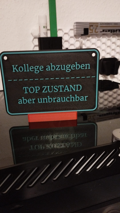 kolej elden çıkarmak topzustandaberunbrauchbar by sanat işaretler logolar okul komik eğlenceli komedyen huysuz işaret 3d print model - Mito3D