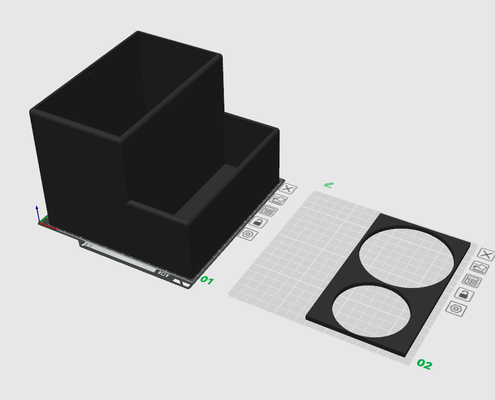 cabello secadora plancha pelo organizador caja by laboratorio corte herramientas organizadores 3d print model - Mito3D