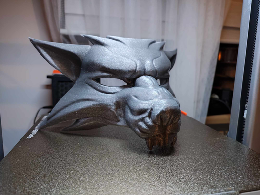 witcher fox mask by impacterdiy props & cosplays masks helmets wolf gray 3d print model - Mito3D