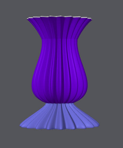 piédestal vase by 3dimru ménage décor fleur 3d print model - Mito3D