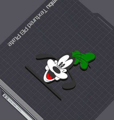 mentecato mesa estante soporte by 5kyrunn3r arte esculturas disney mickey ratón minnie ams listo logo firmar walt micky maus 3d print model - Mito3D