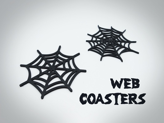 halloween spider web coasters by nils kal household festivities prusa kitchen beer desk desktop scary drink coaster mk3s 3d print model - Mito3D