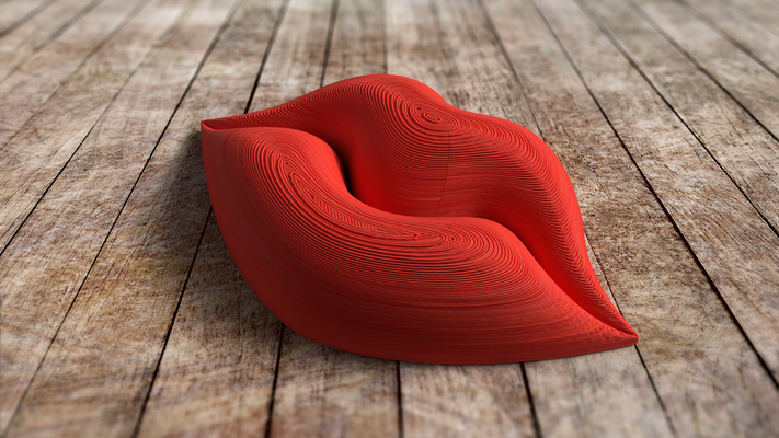 lips by evax design household decor 3d print model - Mito3D