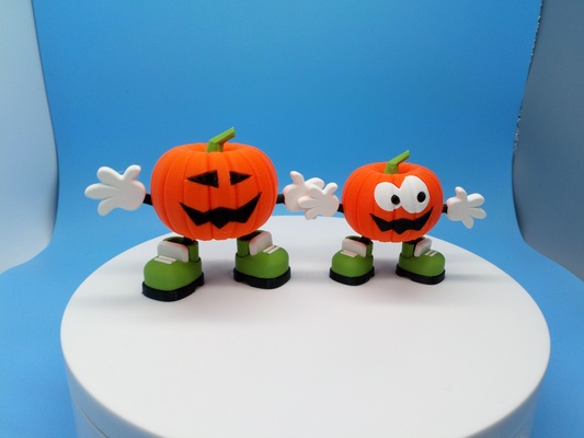 jack pumpkins by neil3dprints toys & games characters halloween pumpkin cute funny jackolantern holidays holiday jacks 3d print model - Mito3D