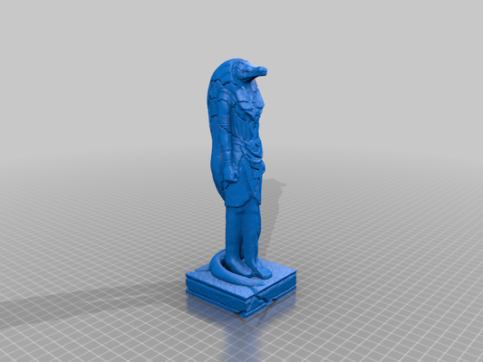 ammitas tótem luna caballero by stevi96 arte esculturas maravilla letras ushabti 3d print model - Mito3D