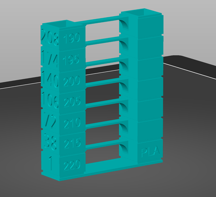 pla temp kule katman yükseklik yeniden karıştırılmış by sean0926 3d yazıcı ölçek modeller 3d print model - Mito3D