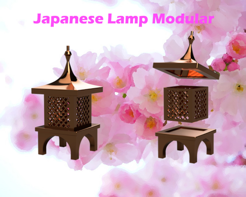 japonés lámpara modular by chipotle casa decoración año continuar jardín ligero asia asiático equipo caja linterna licht infierno 3d print model - Mito3D