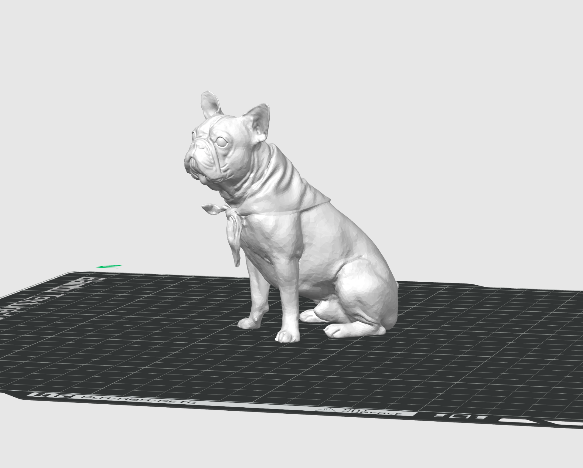 bulldog french dog model by terabite household pets frenchbulldog art 3D print model - Mito3D