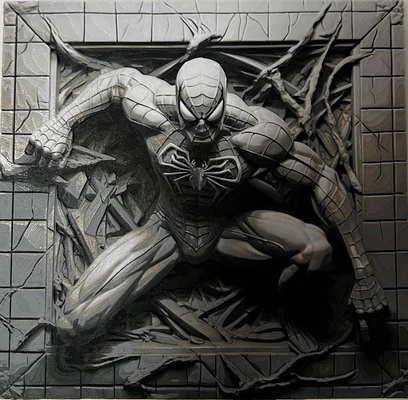 hombre araña by donmatis arte modelos superhéroe forja sombreros filamento pintura 3d print model - Mito3D