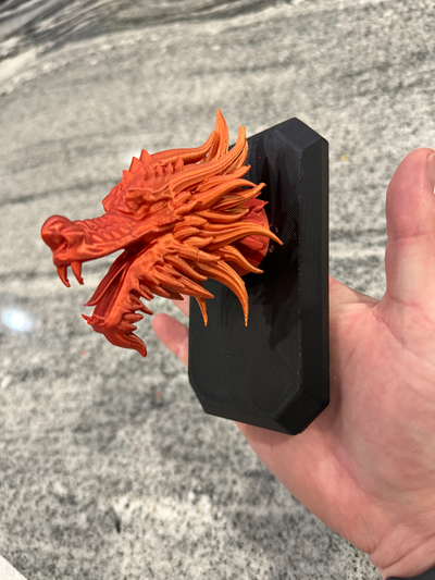 drachen kopf by abonnieren miniaturen kreaturen chinesisch mauer montieren 3d print model - Mito3D