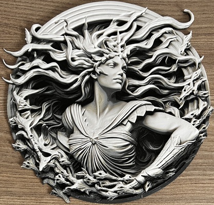 artémis by donmatis art modèles mythologie grecque forge chapeaux filament peinture 3d print model - Mito3D