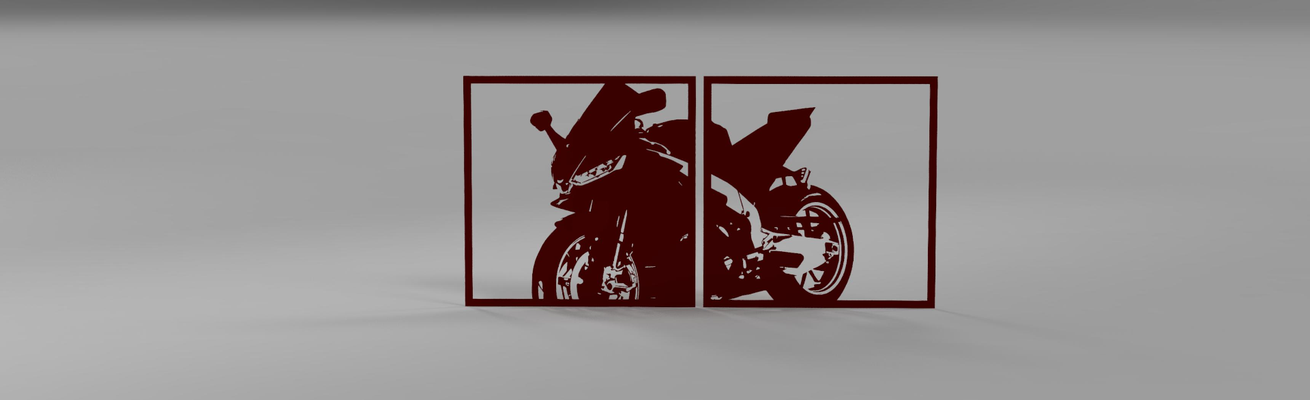 aprilia rsv 4 22 wall art by tronicpixel 2d rsv4 2022 motobike bikelife 3d print model - Mito3D