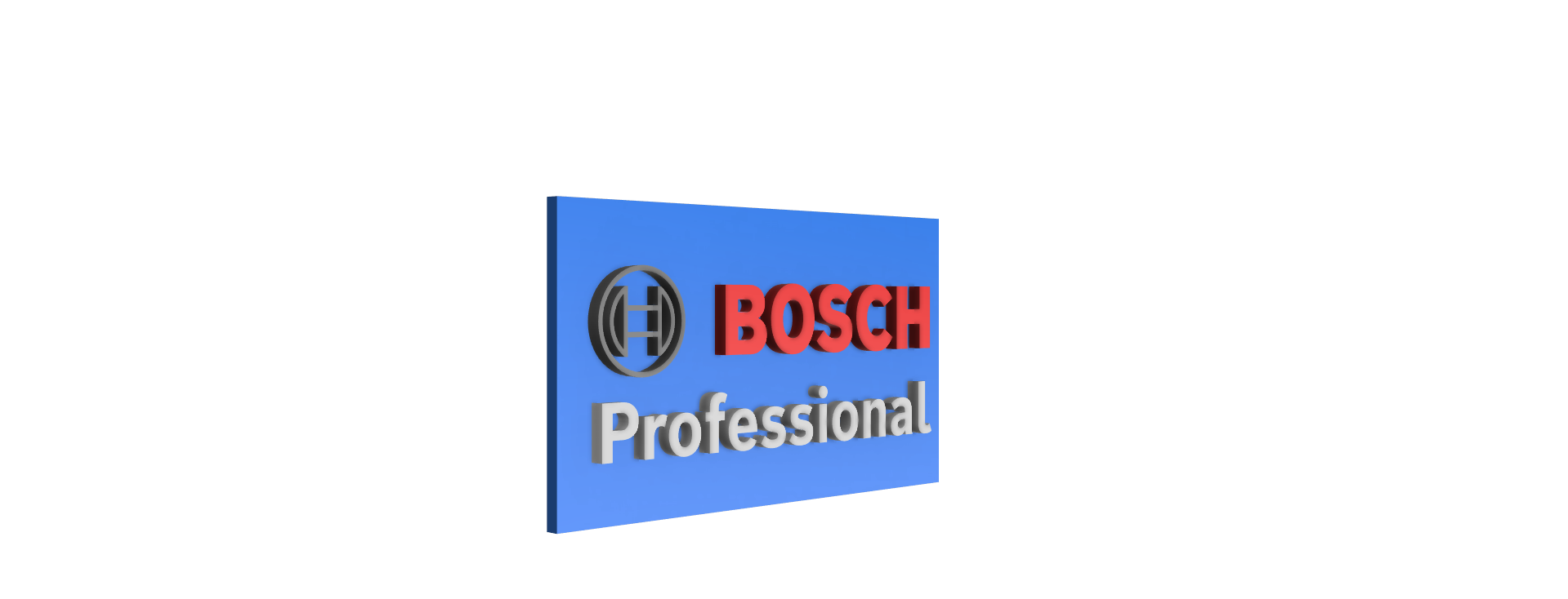 bosch fachmann magnet logo by klauskolbe007 kunst zeichen logos blau boschprofessional abzeichen 3D print model - Mito3D