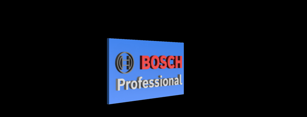 bosch fachmann magnet logo by klauskolbe007 kunst zeichen logos blau boschprofessional abzeichen 3d print model - Mito3D