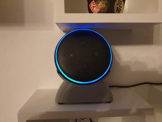 eco punto 3rd gen scrivania in piedi by fracassato passatempo fai musica amazon echo dot desktopstand echodot3 echodot3rdgen 3d print model - Mito3D