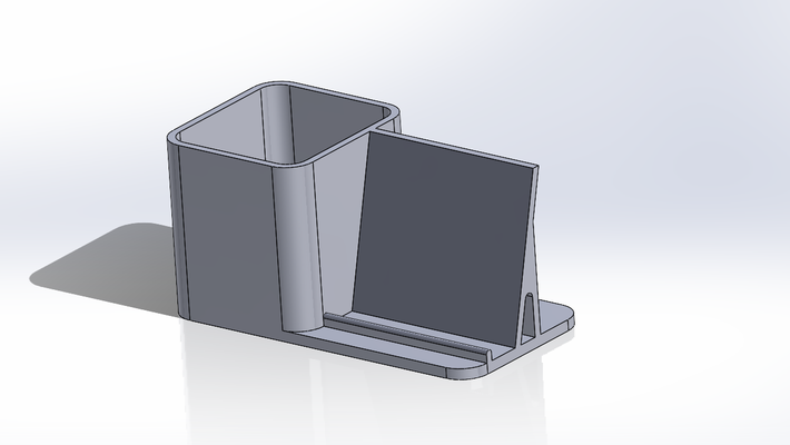 escritorio organizador teléfono estante soporte by alex arsenal casa oficina 3d print model - Mito3D