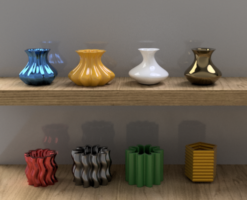moderno conjunto of 16 plantadores vasos by ik3digital casa decoração vaso plantador flores espiral twistedvase flowervases 3d print model - Mito3D