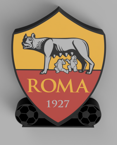 roma f tbol lightbox by cruizincris2006 generative 3d model my sign futbol soccer 3d print model - Mito3D