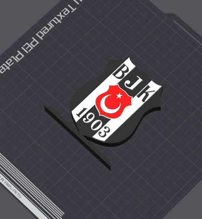 besiktas jk logo table supporter by 5kyrunn3r art panneaux logos istanbul dinde football super lig bjk galatasaray turc trabzonspor bourse fenerbahçe 3d print model - Mito3D