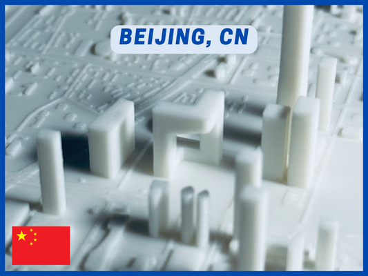 pékin cbd minuscule 3d ville by 3dfolio miniatures architecture chine paysage urbain mini miniature 3d print model - Mito3D