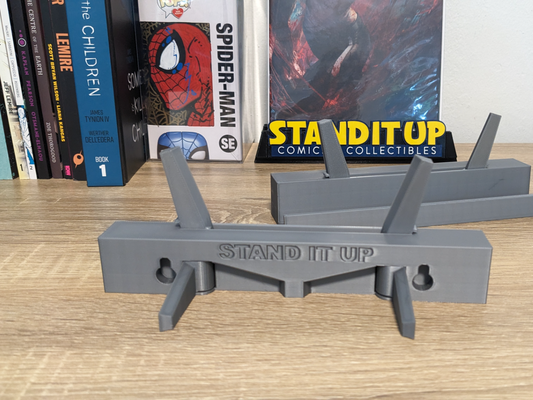 basit kickstand ikili görüntüle ayakta durmak by standupstore ev halkı dekor gümüş sörfçü hayret fantastik komik kitap çizgi roman derecelendirilmiş cgc yazdır in yer aksesuarlar kabin bambu pip it up üstün 3d print model - Mito3D