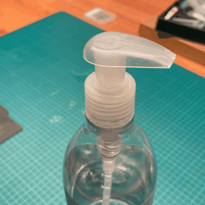 sapone dispenser limitatore clip by k studio ca domestico casa modelli bottiglia 3d print model - Mito3D