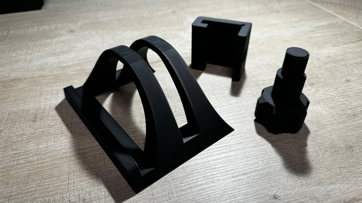 arco ordenador portátil vertical estante soporte 2 versiones by camino deebee casa oficina macbook 3d print model - Mito3D