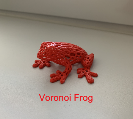 frog voronoi remixed by xeraj household decor animal 3d print model - Mito3D