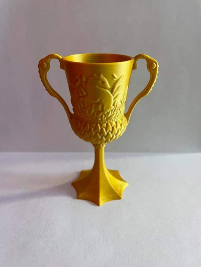 hufflepuff tasse harry töpfer by eyleck kunst modelle harrpotter potter 3d print model - Mito3D