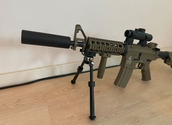 ar15 m4 kırıcı susturucu yumuşak hava 6mmbb by kara yolculuğu hobi kendin yap spor açık havada airsoft 6mm 3d print model - Mito3D