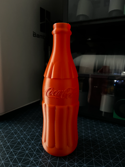 coca coca cola bottiglia 14 grammi by serpente arte modelli vaso 3d print model - Mito3D