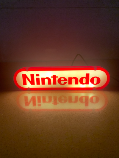 lightbox nintendo by marius6182000 art signs & logos led light 3d print model - Mito3D