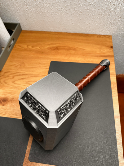 thor hammer 3 platten schicht mjolnir neu gemischt by fix3d requisiten cosplays replik waffe mjölnirthorshammer wunder rächer comic donner symbol 3d print model - Mito3D