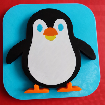 pinguino puzzle by jpokorny12 giocattoli giochi ragazzi infantile regalo insegnante strumenti didattici insegnamento 3d print model - Mito3D