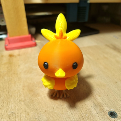 pokemon colored torchic by big simi toys & games characters art pokeball poke ball baby character blender blender3d cute fan cartoon nintendo cartooncharacter ams starter collectible gift 3d print model - Mito3D