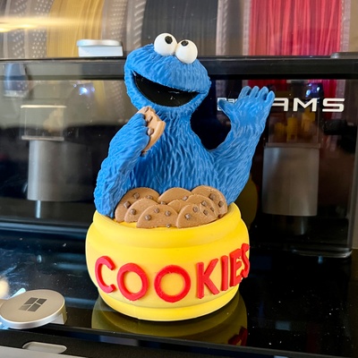 cookie monster by romwba3d toys & games characters cookiemonster muppet multi colour color 3d print model - Mito3D