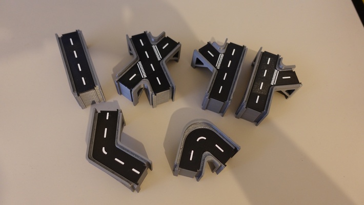 cidades toque conjunto conectores by neil3dprints brinquedos jogos miniatura juntas pequena árvore 3d print model - Mito3D