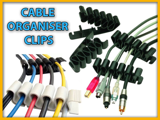 cable organizer clips by wing-art hobby & diy electronics accessories binder organzier cable-organizer chain clip clamp management manager mount desk deskorganization deskorganizer accessory office box home organization homeoffice homeorganization homeorganizer tidy tidycable hanger holder accessoir accessoire a1 accessoires accessori organisation organisator cord tech workspace 3d print model - Mito3D