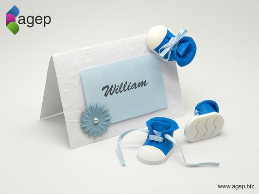 sitio tarjeta decoración bebé zapato by agepbiz casa modelos thingiverse babyshoe 3d print model - Mito3D