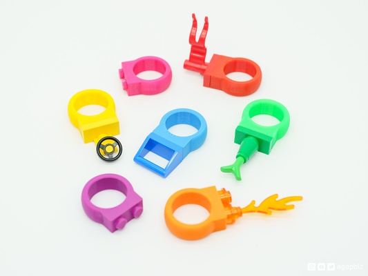 anel tijolo by agepbiz brinquedos jogos lego dedo afol 3d print model - Mito3D